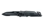 Walther ERC Rescue 5.0728 kovinis / taktinis peilis, ieties smaigalio formos, juodas