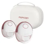 Momcozy M6 Dvigubas ne&scaron;iojamas elektrinis pieno siurblys su baterija ir laikymo dėžute