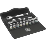 Wera 8100 SA 12 HF Zyklop 1/4 inch kalibro metrinių antgalių rinkinys, 13 vnt. su fiksavimo funkcija, 05003756001