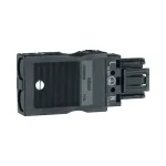Hager G4713 3 polių i&scaron;vesties ki&scaron;tukinė jungtis su Wago įspaudžiamais gnybtais, 1,5&ndash;2,5 mm&sup2;, 400V, juoda