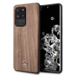 Mercedes-Benz Wood Line Walnut kietas dėklas Samsung Galaxy S20 Ultra (G988) - rudas