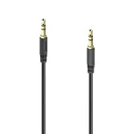 Hama Basic Line 3,5 mm Jack garso laidas, vyras į vyrą, 3 m, juodas