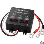 Qoltec 24V akumuliatorių balansuoklis 2 x 12V baterijoms | 5A | AGM GEL LiFePO4 | LED