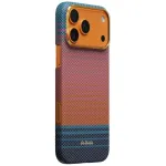 PITAKA Edge Case California Dream 04 Sunset, skirta iPhone 17 Pro Max &ndash; itin plonas aramidinio pluo&scaron;to dėklas su MagSafe