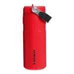 STANLEY IceFlow Bottle Flip Straw 2.0 0,47L tamsiai raudonas termosas su &scaron;iaudeliu