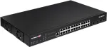 Edimax Pro GS-5424PLX 24 prievadų Gigabit PoE+ i&scaron;manusis komutatorius su 4x 10G SFP+ uplink, 400W biudžetu, L2+ valdymu, montuojamas į stelažą