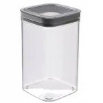 CURVER Dry Cube kvadratinis maisto laikymo indas 2,3L permatomas/pilkas