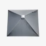 LEIFHEIT Roof LinoProtect 400 rotacinė skalbinių džiovykla su apsauginiu stogu, 40 m džiovinimo ilgio, 4 lynai, aliuminio rėmas, sidabrinė/pilka