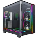 Montech KING 95 PRO Midi-Tower, grūdintas stiklas, ARGB - juoda