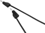 VOLTCRAFT MSB-100 juodas 1 m matavimo laidas su 4 mm bananų ki&scaron;tukais, CAT III 1000 V, CAT IV 600 V, 19 A, VC-15443090
