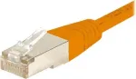 EXERTIS CONNECT Cat.6 S/FTP komutacinis kabelis, PiMF, oranžinis, 0,3 m 854464