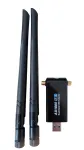 ALLNET Wireless AX 1800Mbit USB 3.0 WLAN adapteris ALL-WA1800AX-EXT su i&scaron;orinėmis antenomis