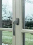 ABUS Užrakinama lango rankena Silver ABFS59486