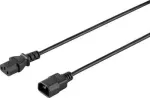 Sygonix SY-5042726 IEC C14 į C13 maitinimo kabelis 0,5 m juodas