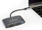 Kramer KDock-1 USB-C dokinimo stotis su HDMI, 2x USB 3.0, Gigabit Ethernet, 60W PD 91-00016099