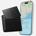 NOMAD Tracking Card V2 - piniginės sekimo kortelė, suderinama su Apple Find My (juoda)