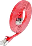 Wirewin Triotronik 0,15 m Cat6 U/FTP plonas Ethernet tinklo kabelis, raudonas PKW-STP-SLIM-KAT6 0.15 RT