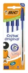 BIC Cristal Original tu&scaron;inukas, mėlynas, 0,32 mm, 4 vnt. 516332