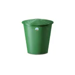 STEFANPLAST vandens statinė 210L su dangčiu ir čiaupu &Oslash;76,5x84cm, žalia