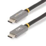 StarTech.com 1 m USB4 laidas, USB-IF sertifikuotas USB-C laidas, 40 Gbps, USB Type-C duomenų perdavimo laidas, 100 W galios tiekimas, 8K 60 Hz, suderinamas su Thunderbolt 4/3/USB 3.2