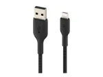 Pintas USB-A į Lightning laidas, 1 m, juodas