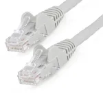 StarTech.com N6LPATCH2MGR 2 m CAT6 Ethernet kabelis tinklui, LSZH, 10 Gigabit, 650 MHz, 100 W PoE, RJ45 UTP, be kabliukų, ETL patvirtinimas, 24AWG, pilkas