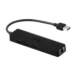 i-tec Advance USB 3.0 Slim HUB 3 prievadų Gigabit Ethernet adapteris juodas