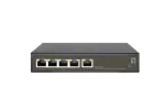 LevelOne Hilbert GES-2105P 5 prievadų gigabaitinis PoE valdomas Lite jungiklis, 802.3at/af PoE, 4 PoE i&scaron;ėjimai, 60W PoE biudžetas