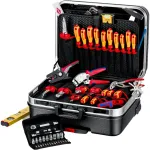 Knipex 00 21 06 BIG Basic Move ElektroPlus 68 dalių elektriko įrankių komplektas lagamine su ratukais, juodas