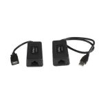 StarTech.com USB110EXT2 USB 1.1 ilgintuvas su 1 prievadu per Cat5/Cat6 tinklo kabelį, iki 40 m (131 pėd.), 12 Mbit/s, juodos spalvos