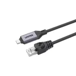 Tinklo kabelis UNITEK C18148AGY01-3M RJ45 Cat6 3m Juodas
