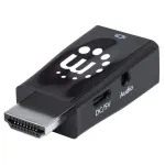 Manhattan 151542 HDMI į VGA mikrokeitiklis, juodas