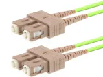 Skaidulinis optinis kabelis LOGON AL5SCSC05I/5I OM5 5 m SC&ndash;SC 50 &micro;m pilnas dupleksas &scaron;viesiai žalias