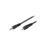 Wentronic Goobay Jack-Jack jungiamasis laidas, juodas, 2 m &ndash; 3,5 mm lizdas (3 kontaktai, stereo) > 2,5 mm lizdas (3 kontaktai, stereo) (50459)