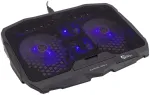 White Shark GCP-25 Ice Warrior laptopo au&scaron;inimo pagrindas, iki 17,3 colio (43,9 cm), 4 ventiliatoriai, USB &scaron;akotuvas, juodas