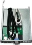 Supermicro MCP-220-00114-0N padėklas su 2x USB 3.0 ir COM prievadais, skirtas plonam DVD lizdui, juodas