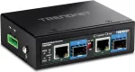Tinklo medijos keitiklis TRENDnet TI-BF22SFP 1GbE su 2 RJ-45 prievadais ir 2 SFP lizdais