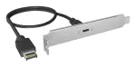 ICY BOX IB-AC553 USB Type-C galinė plok&scaron;tė su vidine USB Type-E jungtimi