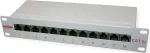 ROTRONIC-SECOMP Roline - Skirstomasis skydelis - CAT 6a - RJ-45 x 12 - Pilka - 1U - 25,4 cm (10)