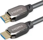 ROTRONIC-SECOMP Roline - HDMI-Kabel mit Ethernet - HDMI m&auml;nnlich zu HDMI m&auml;nnlich - 1 m - Doppelisolierung - Schwarz - im Freien, 8K50/60Hz (7680 x 43