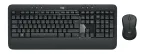 Logitech MK540 Advanced belaidis klaviatūros ir pelės rinkinys, 2,4 GHz, QWERTY, italų kalba