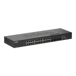 D-Link 28 prievadų Gigabit sukraunamas valdomas jungiklis su 4 x 10G SFP+ prievadais