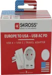 Skross 1.500284-E Baltas kelioninis adapteris