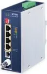 Tinklo siųstuvas-imtuvas PLANET IVC-234GPT &ndash; 4 prievadų 1G Ethernet PoE į VDSL2 plėstuvas, aliuminis/mėlyna