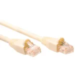 ACT Ivory 15 metrų U/UTP CAT5E pataisos laidas su apsauga nuo užkliuvimo, RJ45 jungtimis