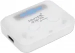 Manhattan belaidės ausinės Bluetooth, baltos, su mikrofonu, valdymu, prakaitui atsparios, triuk&scaron;mą izoliuojančios, 5 h veikimo laikas, maks. atstumas 10 m, įkrovimo dėklas su powerbank (1200 mAh), Bluetooth v5.0, USB-A įkrovimo kabelis, 3 metų garantija