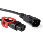 ACT maitinimo laidas C13 IEC Lock+ &ndash; C14 juodas 2 m, PC1526