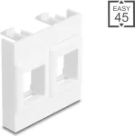 Rėmelis moduliniam ki&scaron;tukui DELOCK Easy 45, 2x keystone laikikliai, 45&times;45 mm