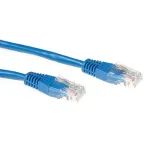 ACT Blue 2 m LSZH U/UTP CAT6A jungiamasis kabelis su RJ45 jungtimis