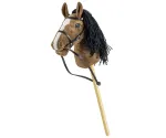Žaislinis arkliukas ant pagaliuko Hobby Horse tamsiai ruda
